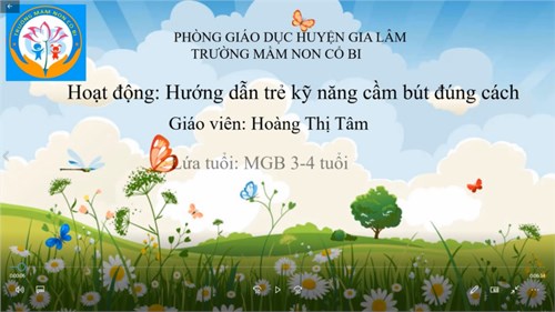 Hướng dẫn trẻ cầm bút đúng cách